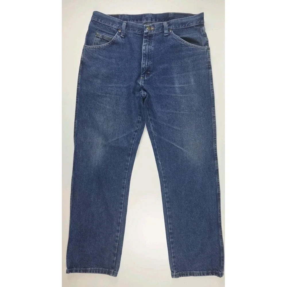 Wrangler Vintage Mens Jeans Size 36x30 Relaxed Medium Wash 100 Cotton Y2K  Denim